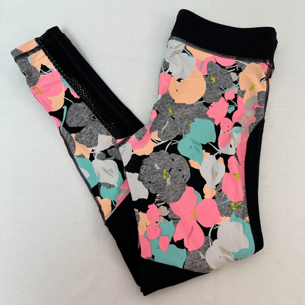 Trina Turk Recreation Athletic Athleisure Floral Soft Leggings Women's Large